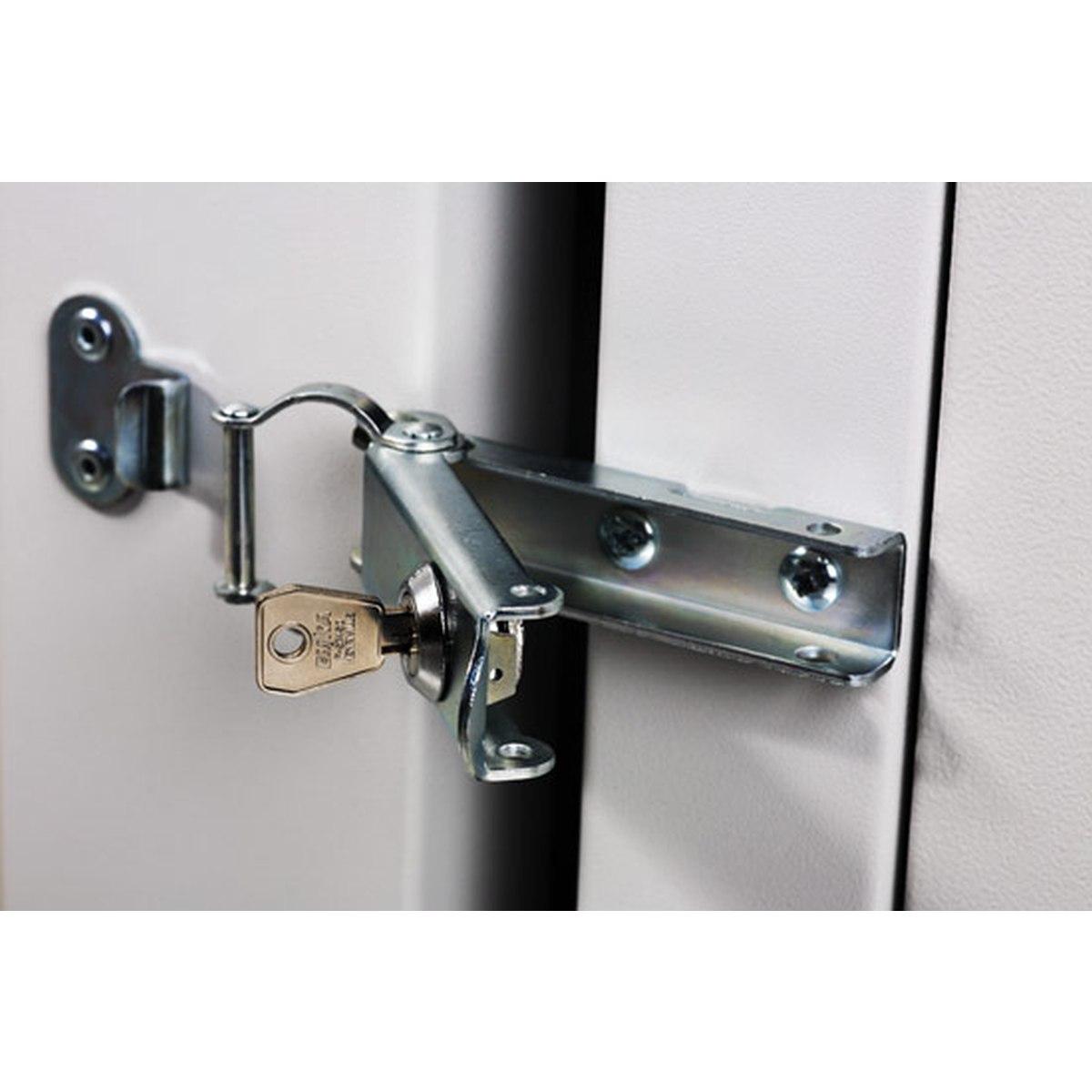 Armadio 12 unita' da muro linea soho (a)624 x (l)600 x (p)610 mm. con doppia sezione colore grigio chiaro ral7035