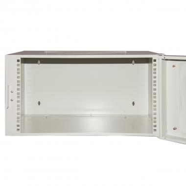 ARMADIO RACK 19" 6U PROFONDITA' 360 MM COLORE GRIGIO PORTA IN VETRO