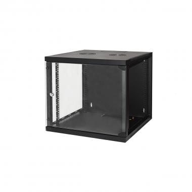 ARMADIO RACK 19" 9 UNITA' DA MURO (A)490X (L)540 X PROFONDITA' 600 MM. COLORE NERO
