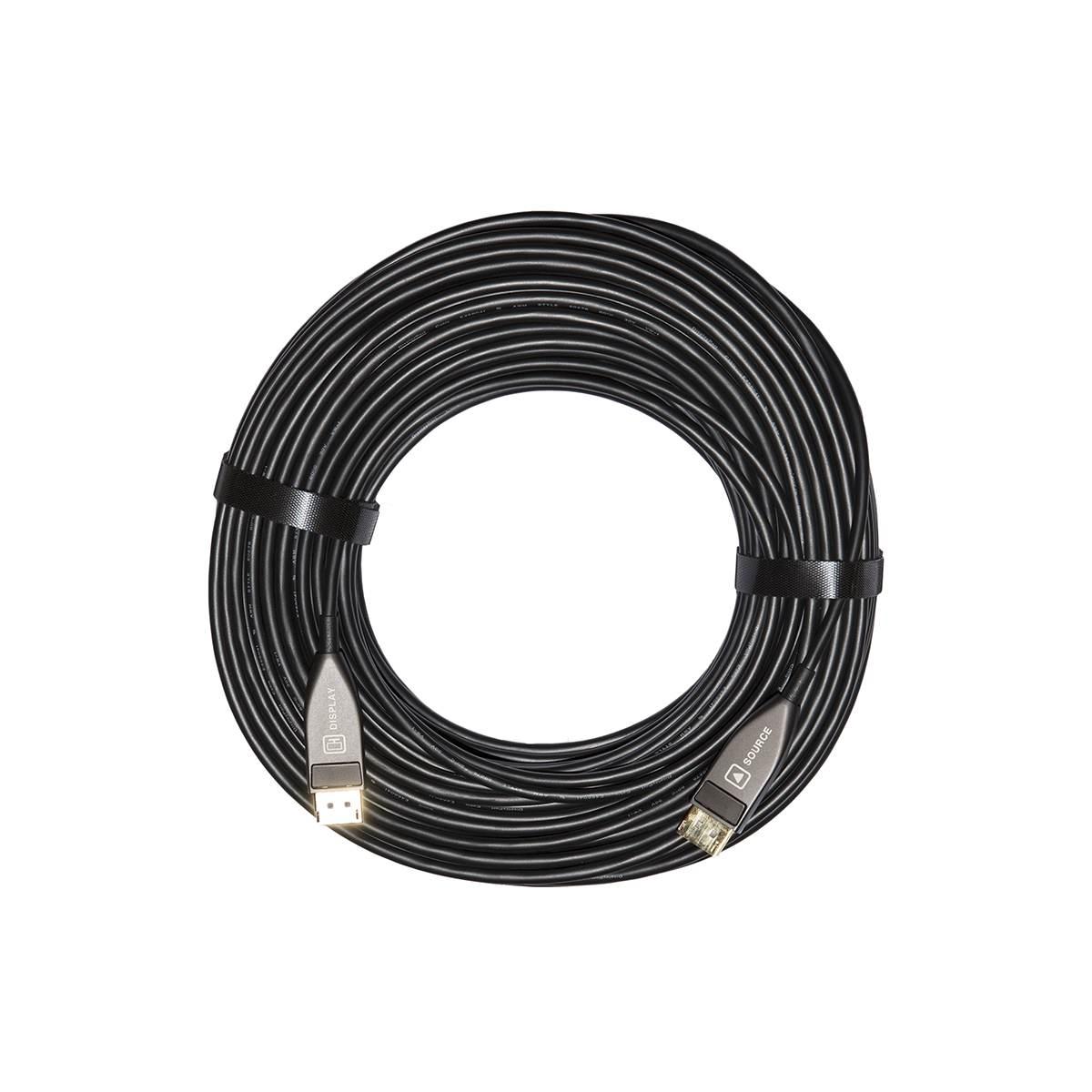 Cavo aoc fibra ottica ibrido displayport 1.2 contatti dorati mt 50