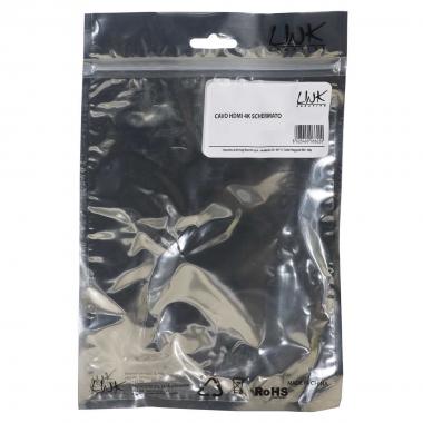 Cavo di collegamento hdmi 4k 3d con ethe rnet connettori dorati mt. 3, ak330107030s