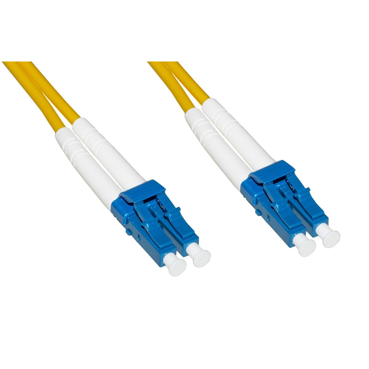 Cavo fibra ottica lc a lc singlemode duplex 9/125 mt.3