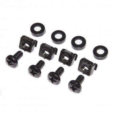 LISTELLO GUIDACAVI FORATO PER ARMADI 19" (1 UNITA') NERO CON 5 GANCI, LKORG1UNP