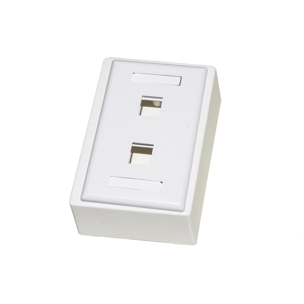 Placca porta frutti 2 posizione colore c hiaro con portaetichetta