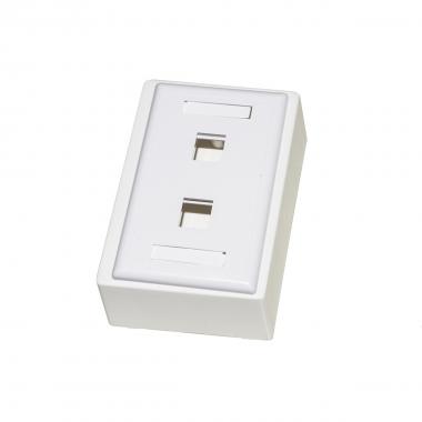 Placca porta frutti 2 posizione colore c hiaro con portaetichetta