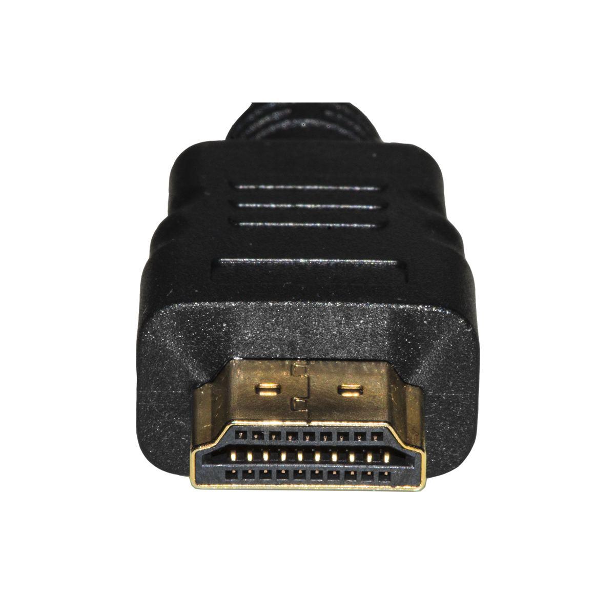 CAVO HDMI 4Kx2K PER PC, NOTEBOOK, HDTV, ECC CONTATTI DORATI MT 0,5 COLORE NERO