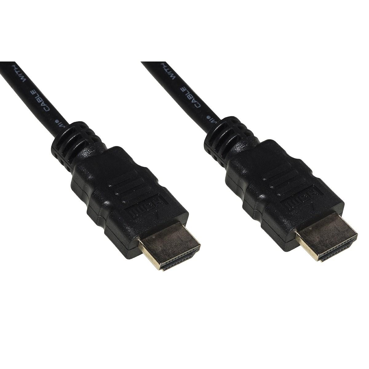Cavo di collegamento hdmi 4k 3d con ethe rnet connettori dorati mt. 1, ak330107010s