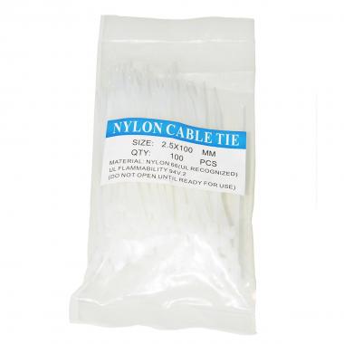 CONFEZIONE 100 FASCETTE SERRACAVI MM. 2,5x100