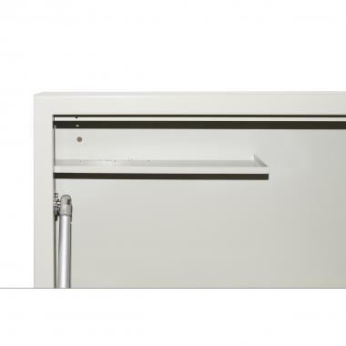 Armadio a muro per laptop con chiusura a chiave colore grigio con pistoni