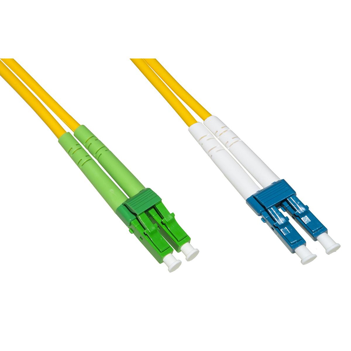 Cavo fibra ottica lc apc a lc upc singlemode duplex  mt.1