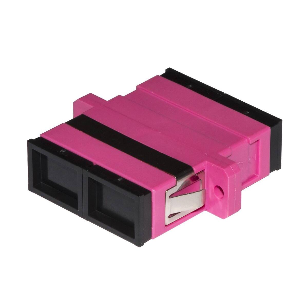 Adattatore fibra ottica sc/sc multimode duplex om4