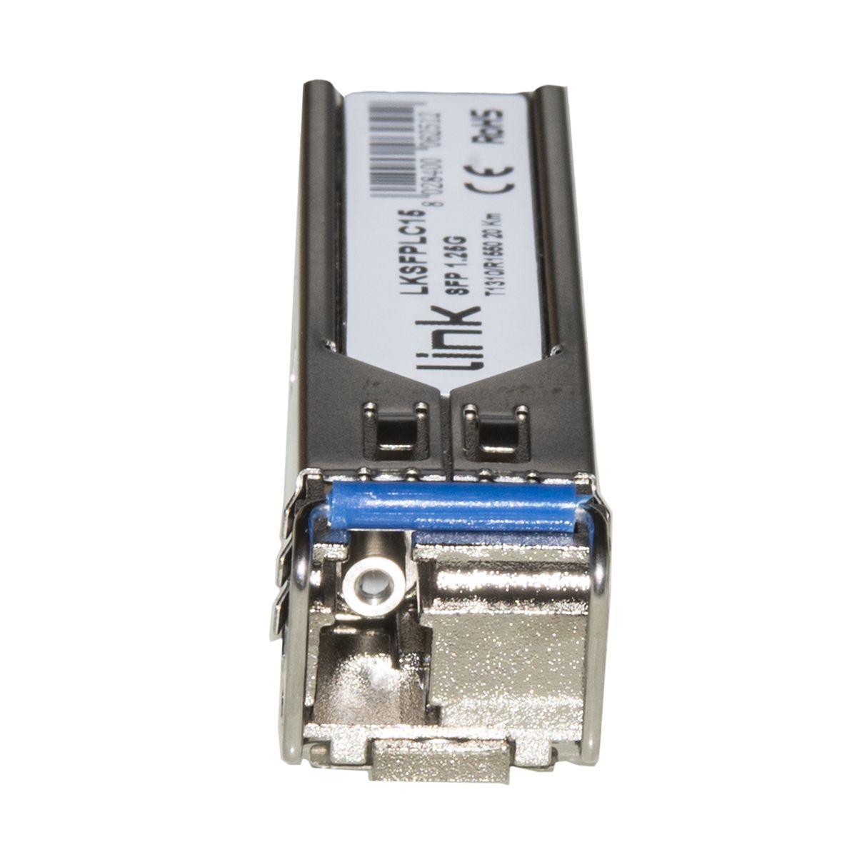 COPPIA MODULI MINIGBIC (SFP) SINGLEMODE LC SIMPLEX TX1310nm-RX1550nm 1,25 GBPS CON DDM 20 KM