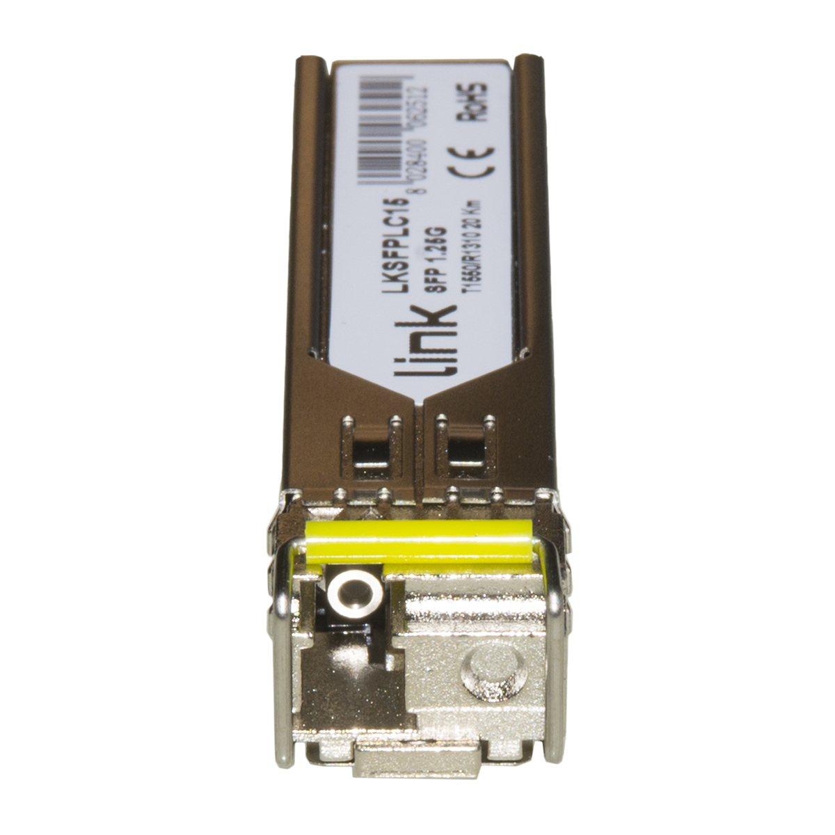 COPPIA MODULI MINIGBIC (SFP) SINGLEMODE LC SIMPLEX TX1310nm-RX1550nm 1,25 GBPS CON DDM 20 KM